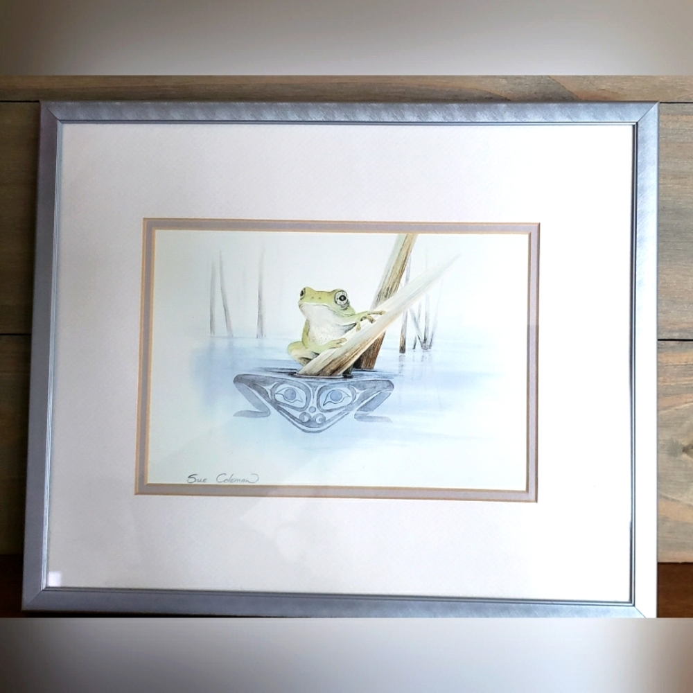 Island Art Frog Print by Sue Coleman